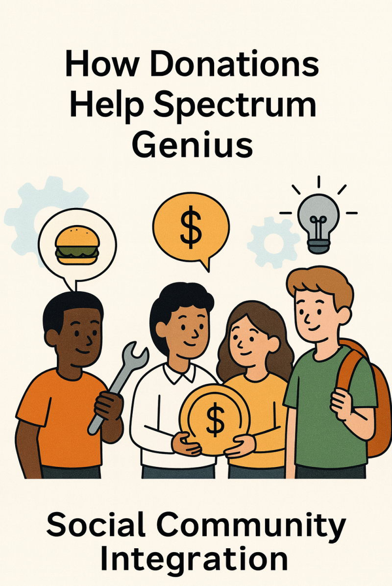 How donations help Spectrum Genius.